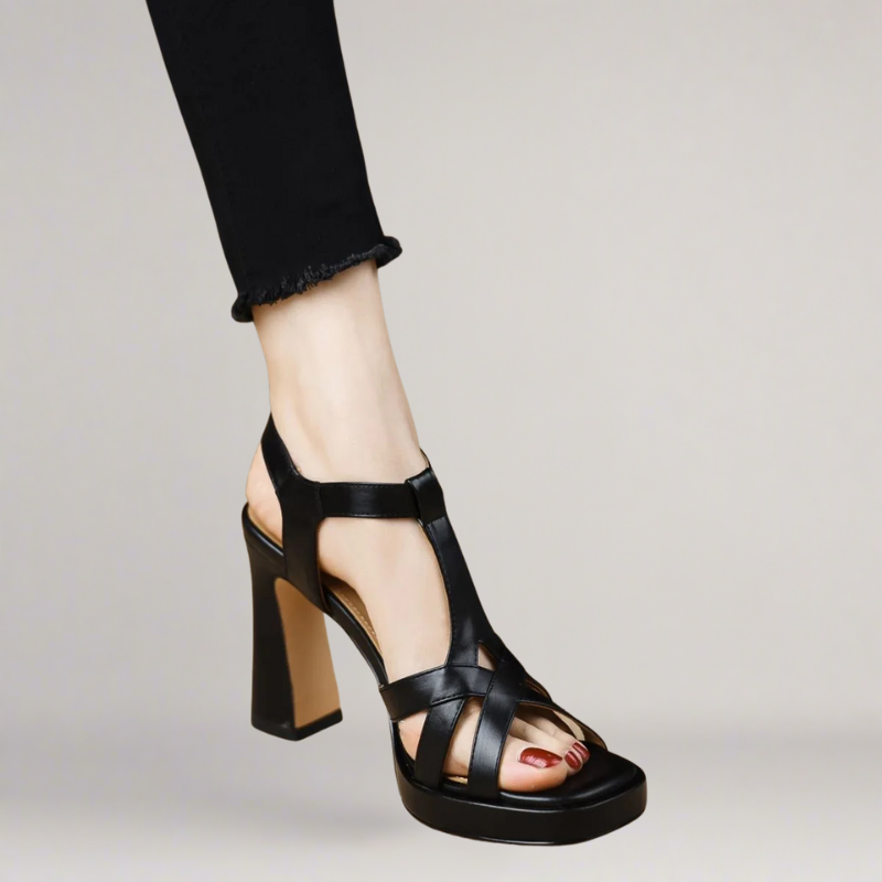 Linda - Cross Strap Heel