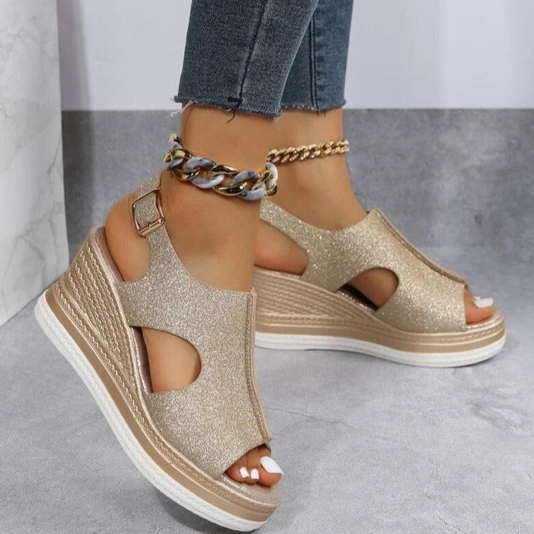 Marivelle - Relaxed Wedge Sandals