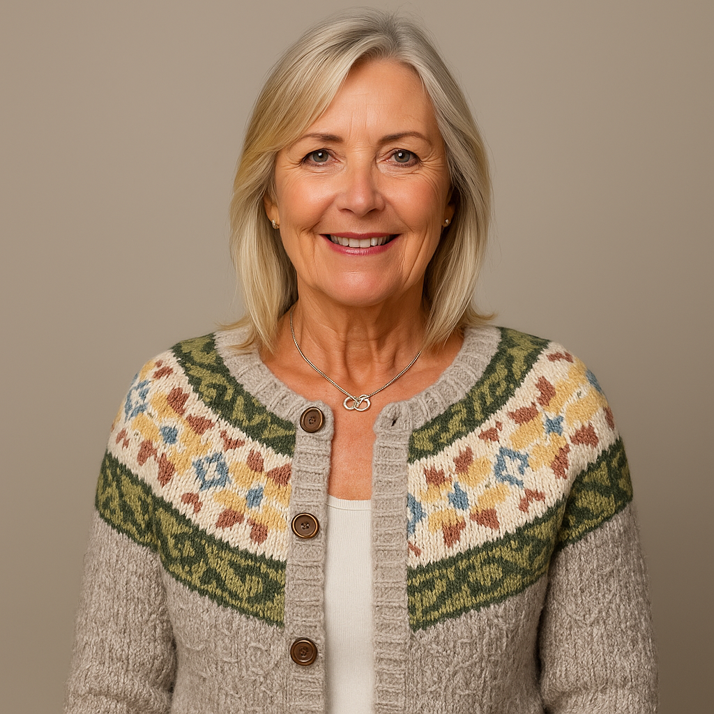 Oliver & Celine - Inspired Vintage Icelandic Wool Cardigan