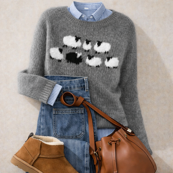 Poppy | Cozy Retro Sweater