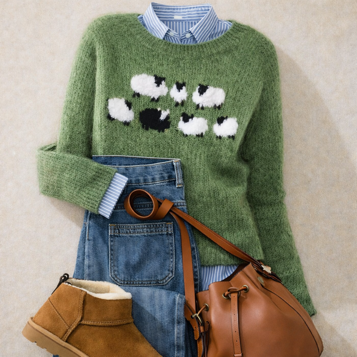 Poppy | Cozy Retro Sweater