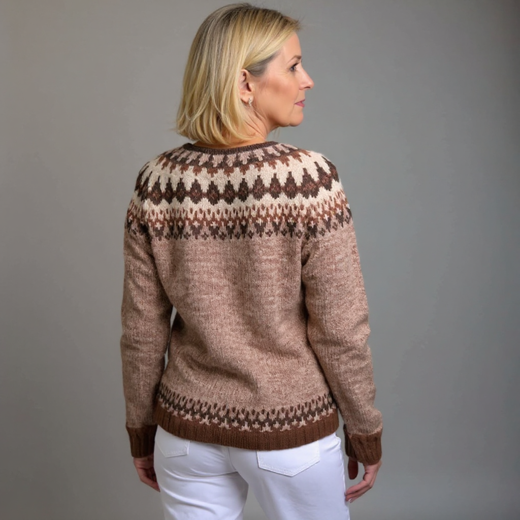 Oliver & Celine - Retro Icelandic Wool Cardigan