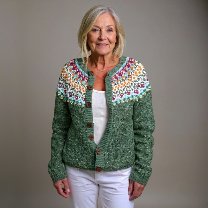 Oliver & Celine - Classic Icelandic Wool Vintage Cardigan