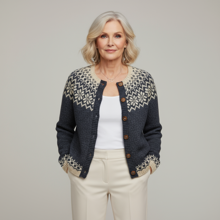 Oliver & Celine - Classic Vintage Wool Knit Cardigan