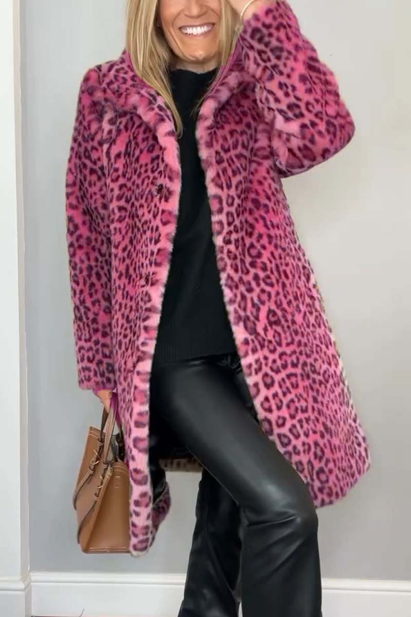 Lizzie | Leopard Print Long Coat